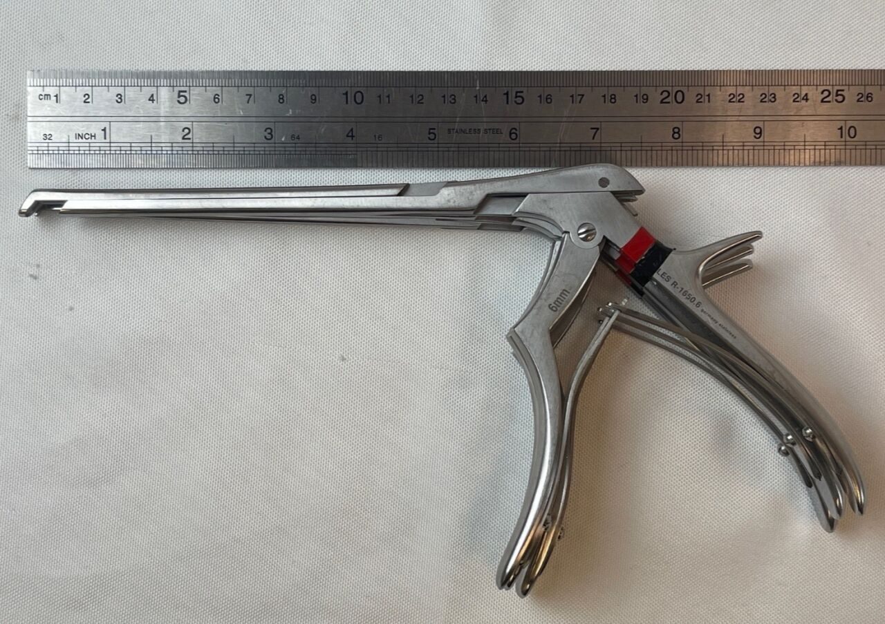 RUGGLES R-1650.1 Set of 3 1mm/3mm/6mm x 40deg Down x 7" Kerrison Rongeurs — photo 6