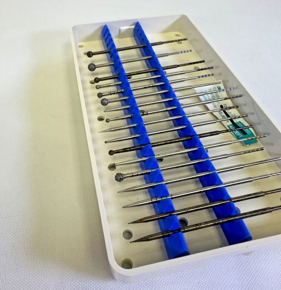 STRYKER W/ Case Set of 17 TPS Ototome Drill Bits and Burrs — photo 4