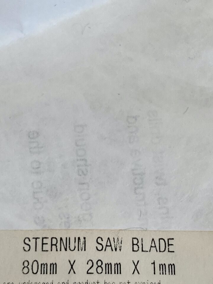 MICRO-AIRE SO-637 Sternum Saw Blade 80mmX28mmX1mm — photo 6
