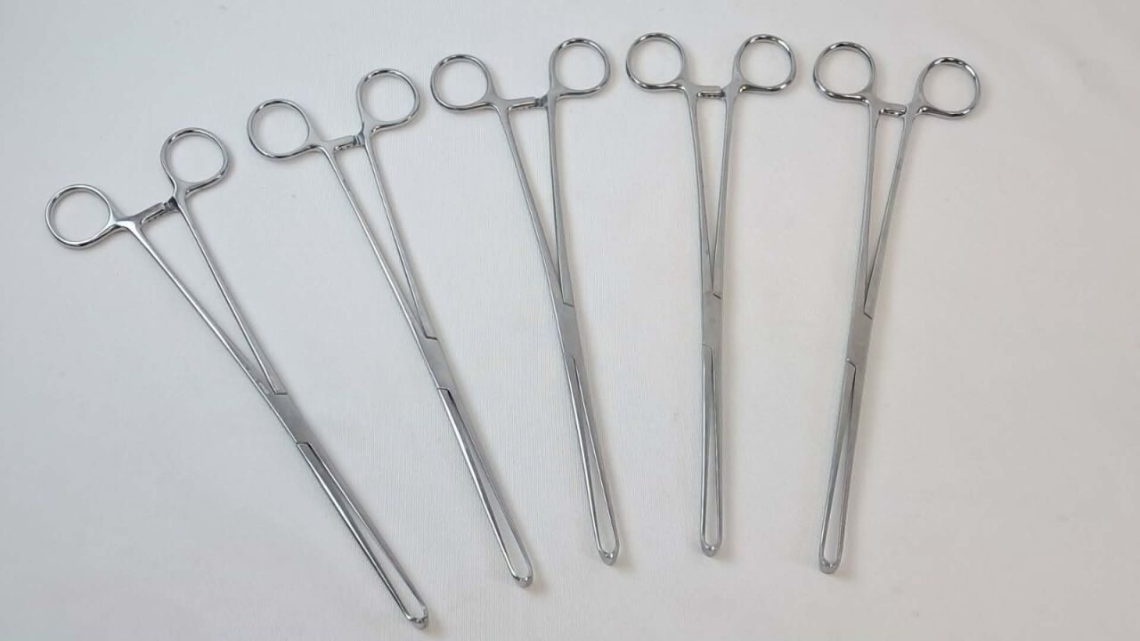 PILLING WECK 500360 5 x 6 Teeth 10.25" Length Lot of 5 Allis Tissue Forceps