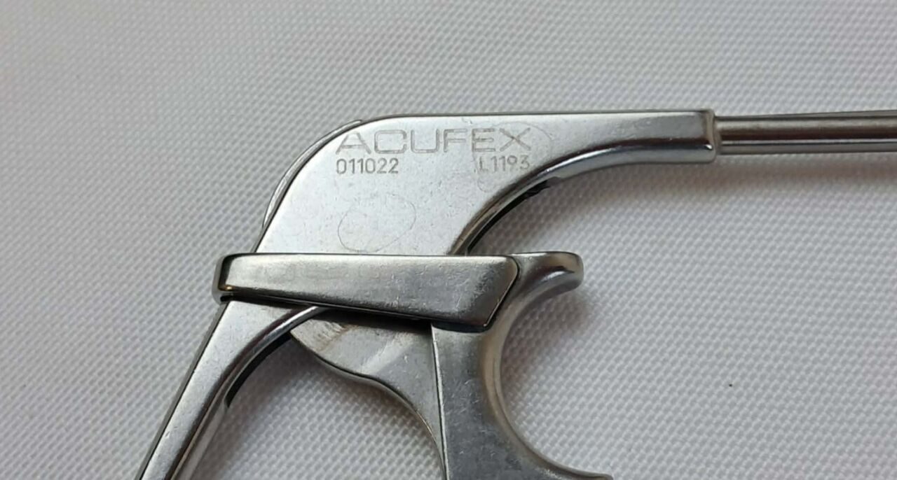 ACUFEX 011022 Large Pitbull Loose Body Grasper Slide Lock Arthroscopic Forceps — photo 3