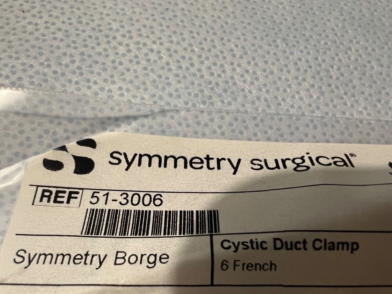 SYMMETRY SURGICAL 51-3006 Borge Cystic Duct Clamp 6French 8-1/4" Length — photo 3