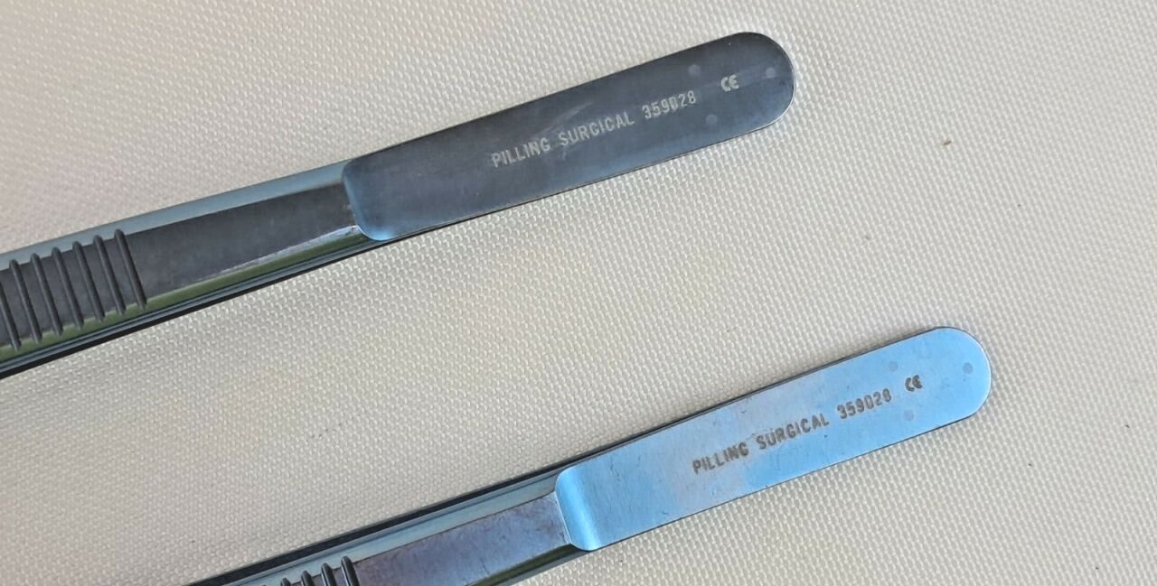 PILLING 359028 Lot of 2 DeBakey Thoracic Tissue Forceps — photo 2