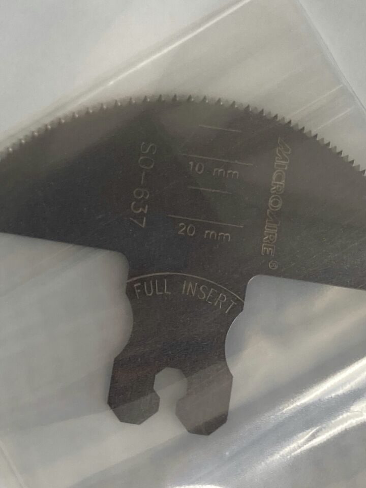 MICRO-AIRE SO-637 Sternum Saw Blade 80mmX28mmX1mm — photo 3