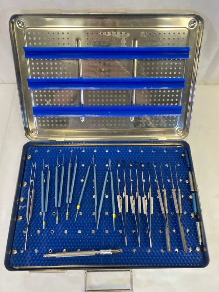 VARIOUS  12 Piece Codman Elmed Micro OBGYN Instrument Set w/ Sterilization Case