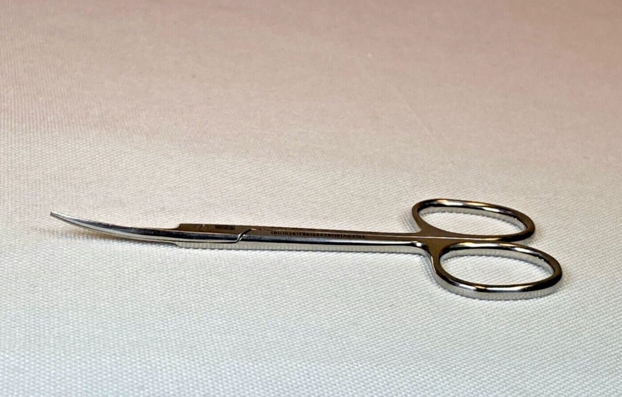 JARIT 360-105 Iris Scissors Delicate Sharp/Sharp Curved Blades L: 3 5/8" Mirror — photo 10