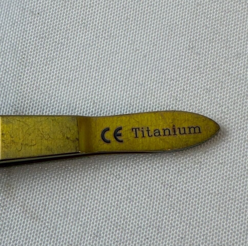 AMBLER SURGICAL OF181L Stern Castroviejo Suturing Forceps 4" x 0.5mm 2x3 Teeth — photo 4