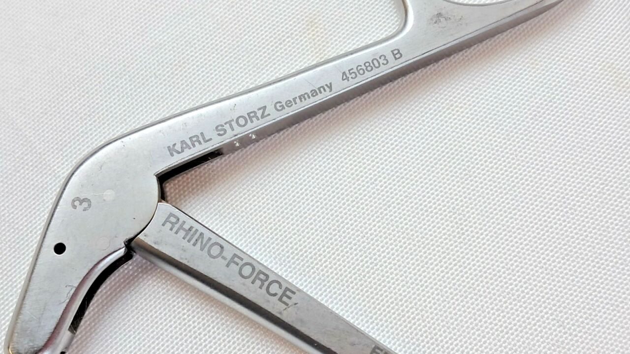 KARL STORZ 456803B RHINOFORCE Blakesley-Wilde Nasal Forceps Size 3 — photo 3