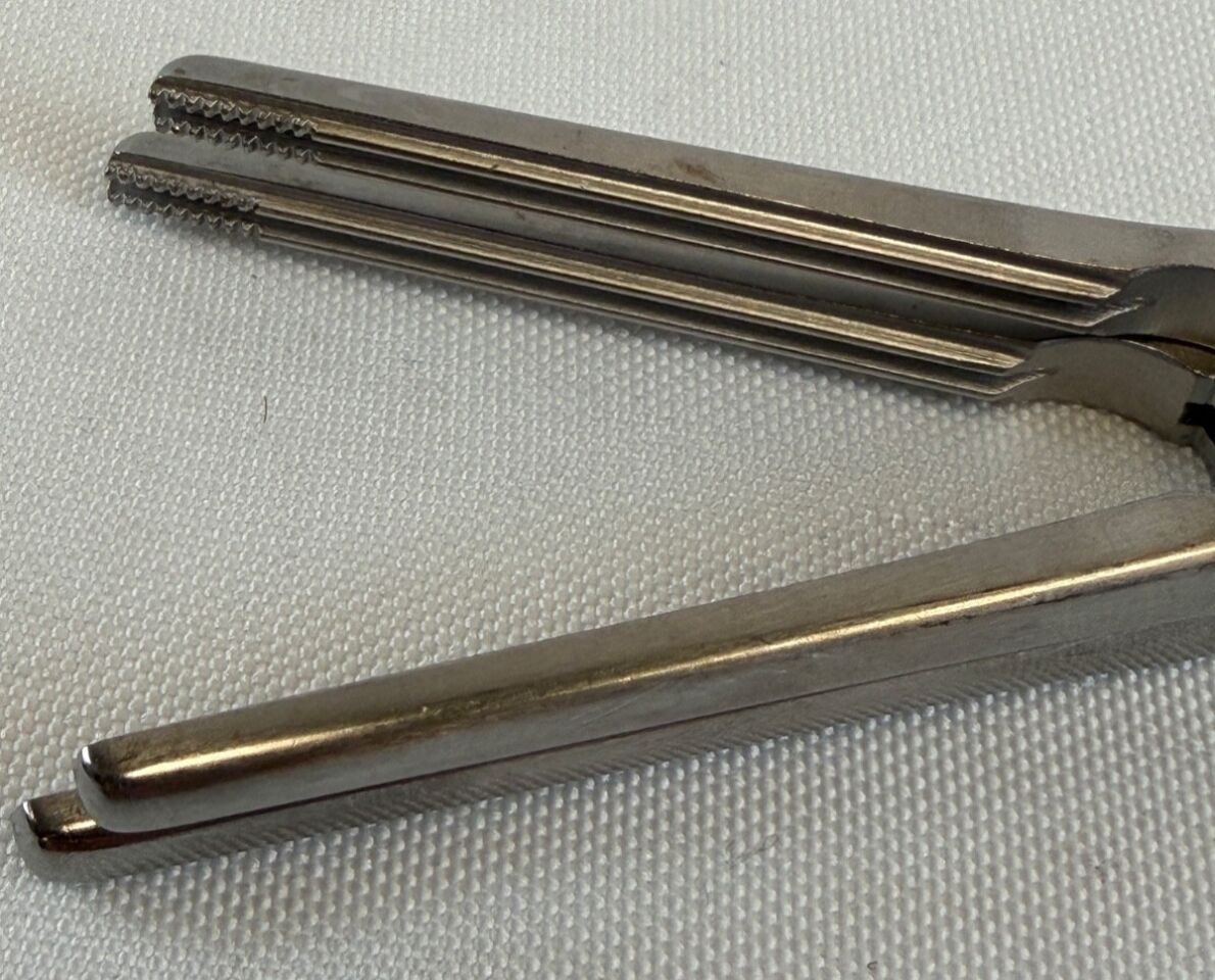 JARIT 505-284 Pair of Z Hysterectomy Forceps Straight 10" OBGYN — photo 3