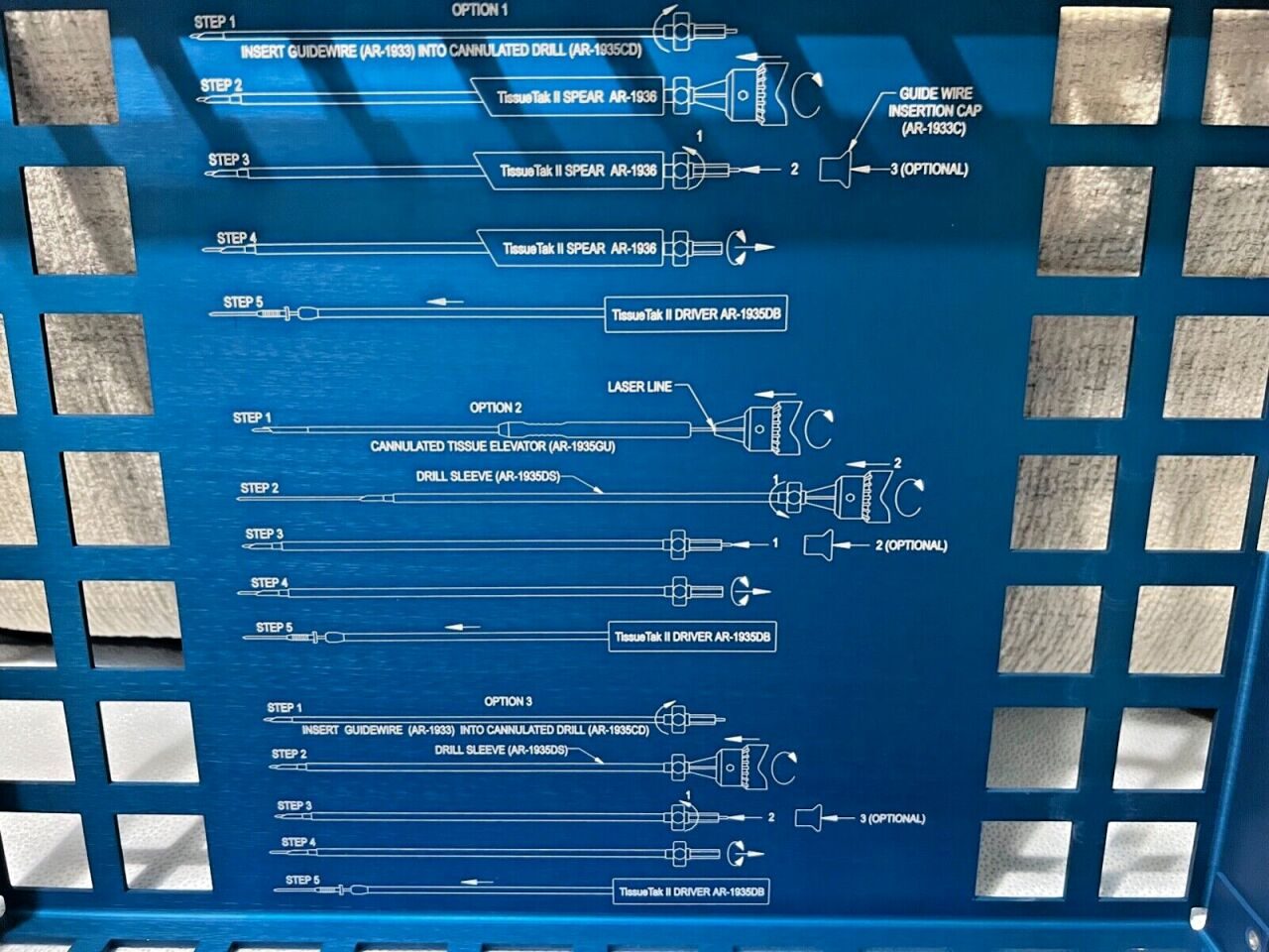 ARTHREX AR-1937 Tissue Tak II Instrument Set Sterilization Case — photo 3