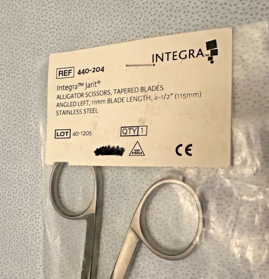 JARIT 440-204 Nasal Alligator Scissor Tapered Blade Left WL 4-1/2" — photo 2