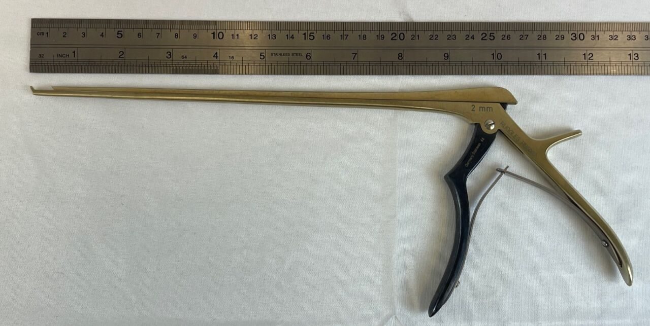 RUGGLES RB5062 Ultra Coat Micro Kerrison Rongeur 2mm x 40deg Up x 10" — photo 9