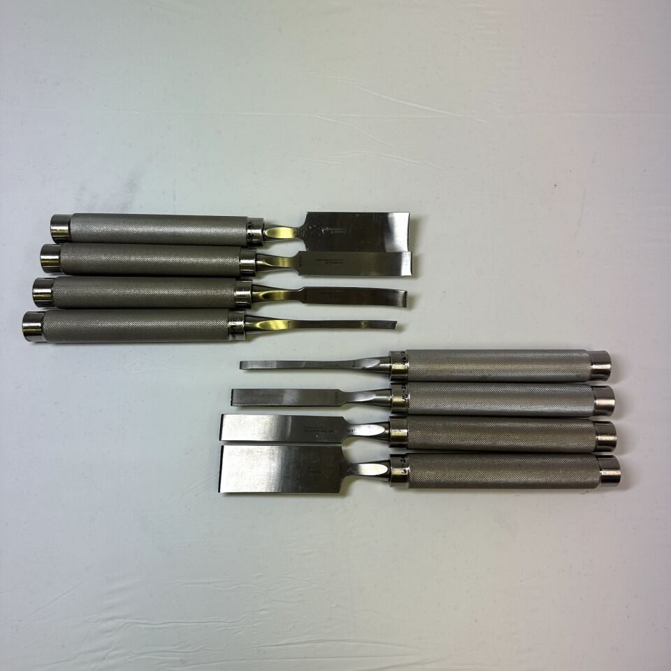 CODMAN OptiLength 11" Set of 8 Straight & Curved Osteotomes w/ Case — photo 2