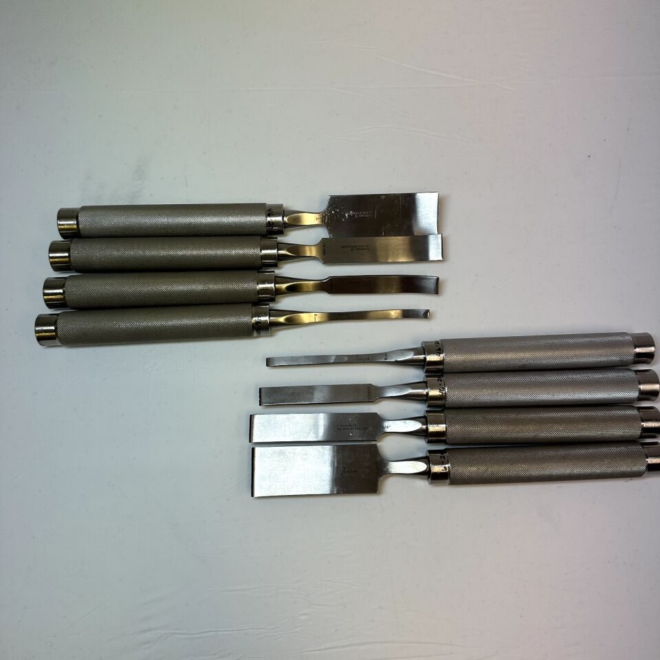 CODMAN OptiLength 11" Set of 8 Straight & Curved Osteotomes w/ Case — photo 6
