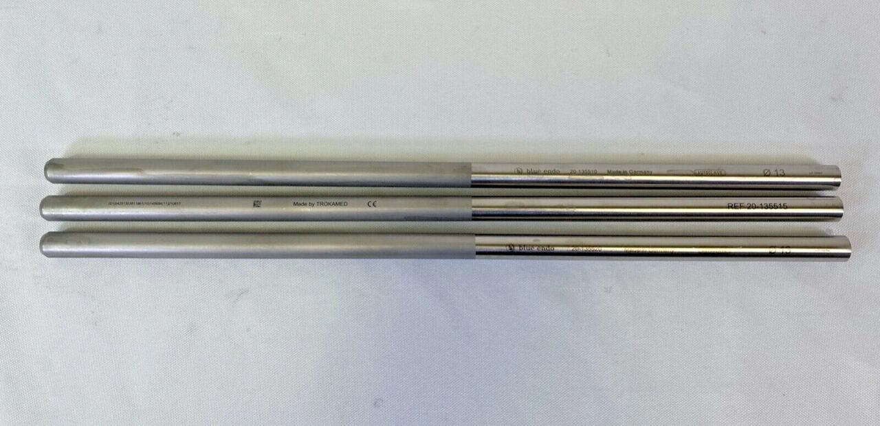 BLUE ENDO 20-135510/15/20 Set of 3 13mm Outer Tube for Morcellator Forceps ObGyn