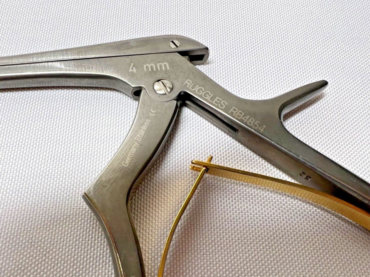 RUGGLES RB4882 RB4853 RB4854 2-4mm x 40deg Up x 8" Set of 3 Kerrison Rongeurs — photo 5