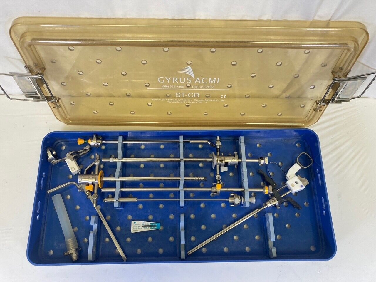 GYRUS ACMI Various 11 Piece Resectoscope Cysto Tray PKFL EIWE Inner Outer Visual w/ Tray — photo 1