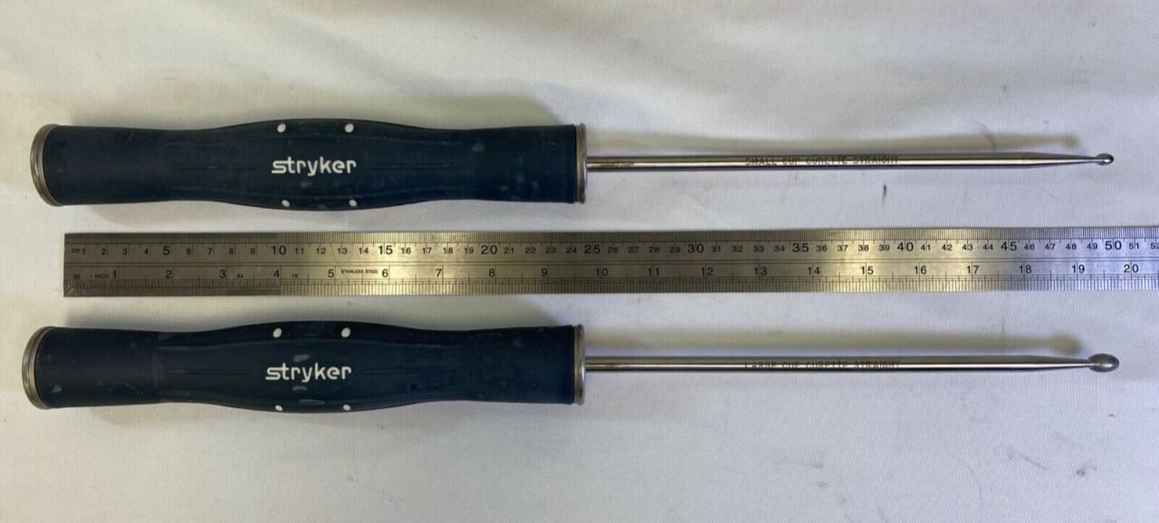 STRYKER Various Reliance Anterior Lumbar Instruments 20" Cobbs Curettes — photo 4