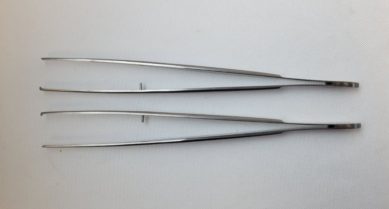 AESCULAP MD463 Cushing Tissue Forceps, 1 x 2 Teeth, 7" Length Set of 2 — photo 1