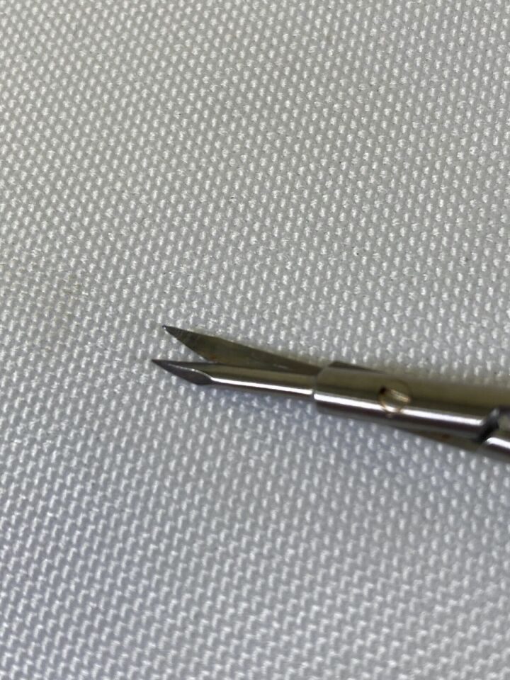 AESCULAP FD040R Bayonet Micro Form Scissors Curved Upward Blade Sharp/Sharp 9" — photo 4