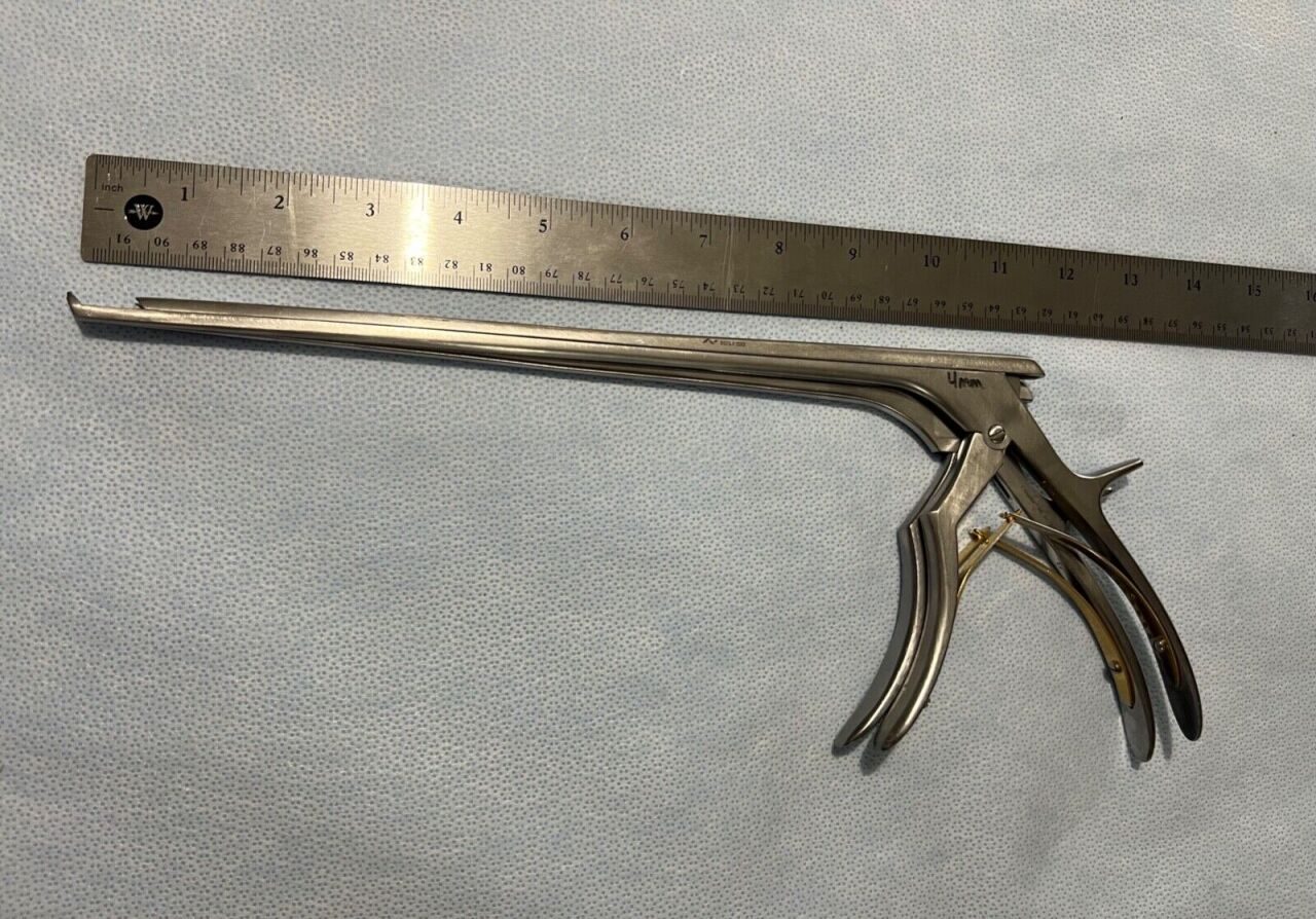 V. MUELLER NL4071-113 NL4071-114 3mm 4mm 40° X 11.5" Kerrison Rongeur Set of 2 — photo 7