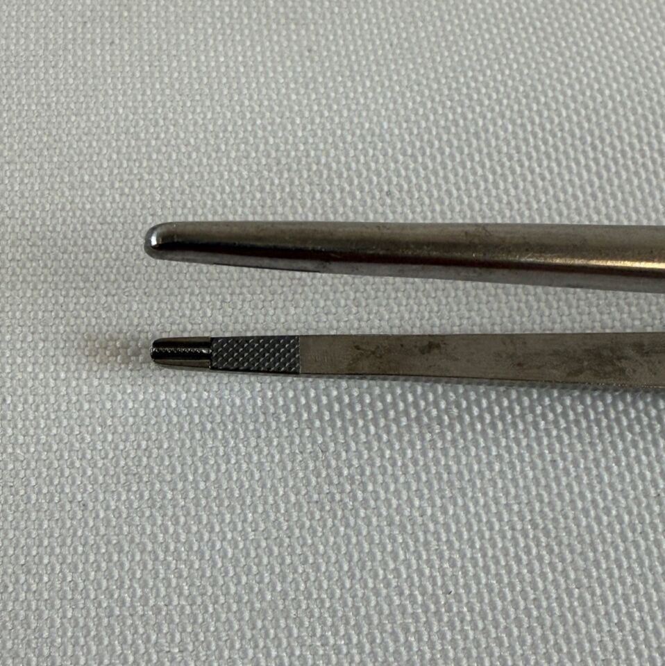SONTEC 2200-100 DeBakey Needle Pulling Forceps T/C Serrated 2mm x 8" — photo 5