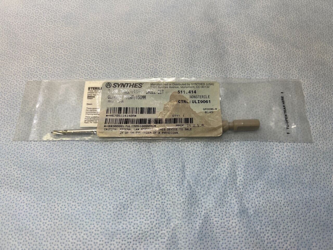 SYNTHES 511.414 3.2mm 3-Fluted Drill Bit — photo 2