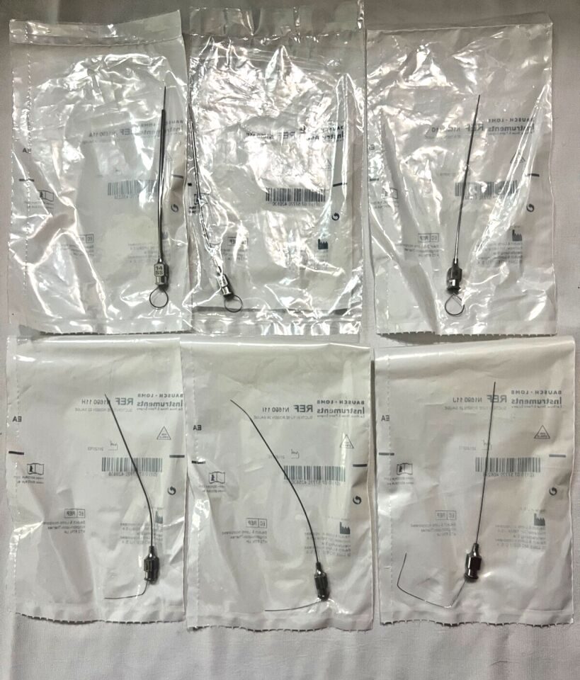 BAUSCH & LOMB N1690 11A,E,G,H,I,J Set Of 6 Rosen Suction Tubes ENT