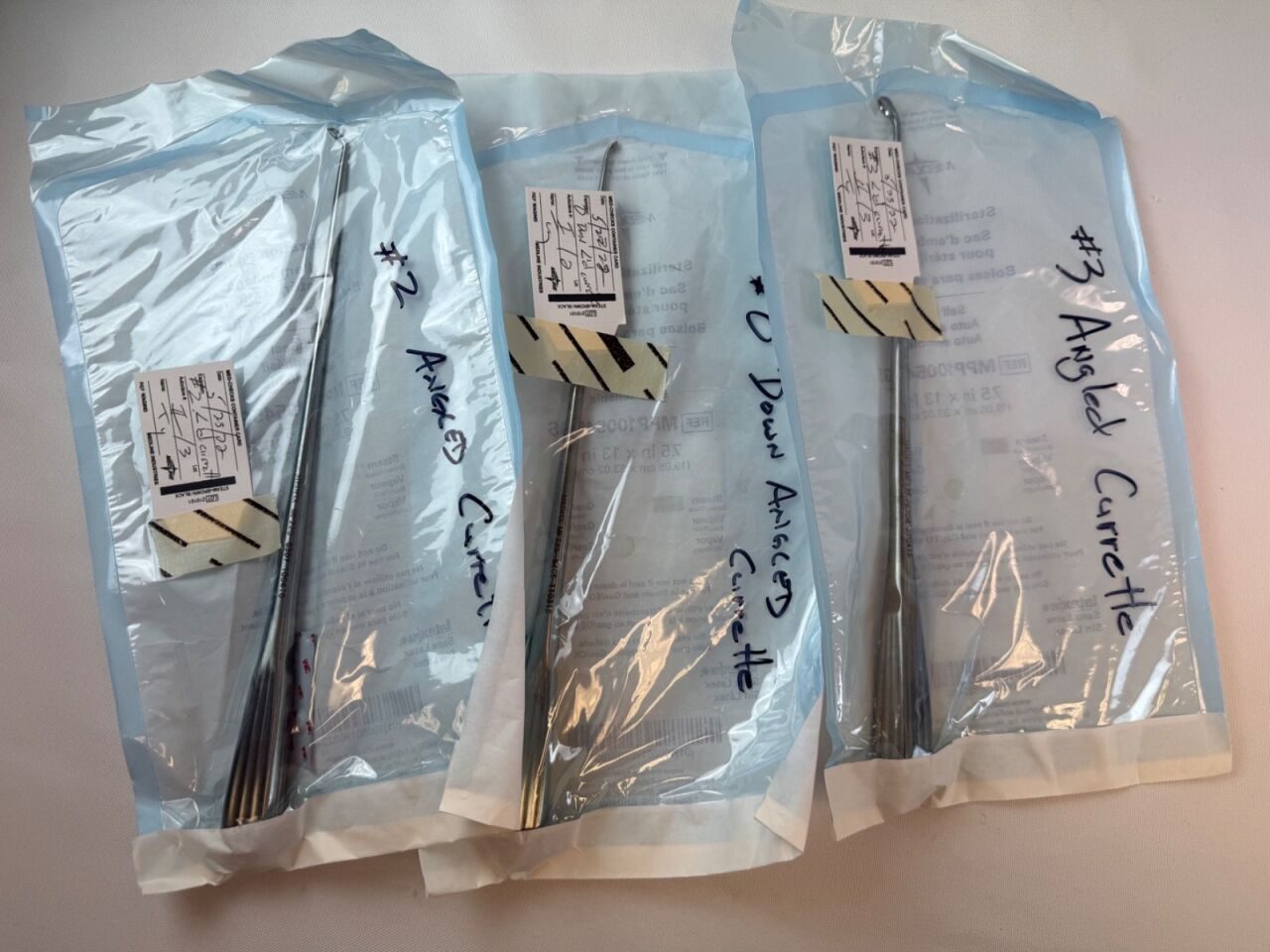 MEDFIX 12" Forward Angled & Reverse Angle Curette Set Centrifuge — photo 2