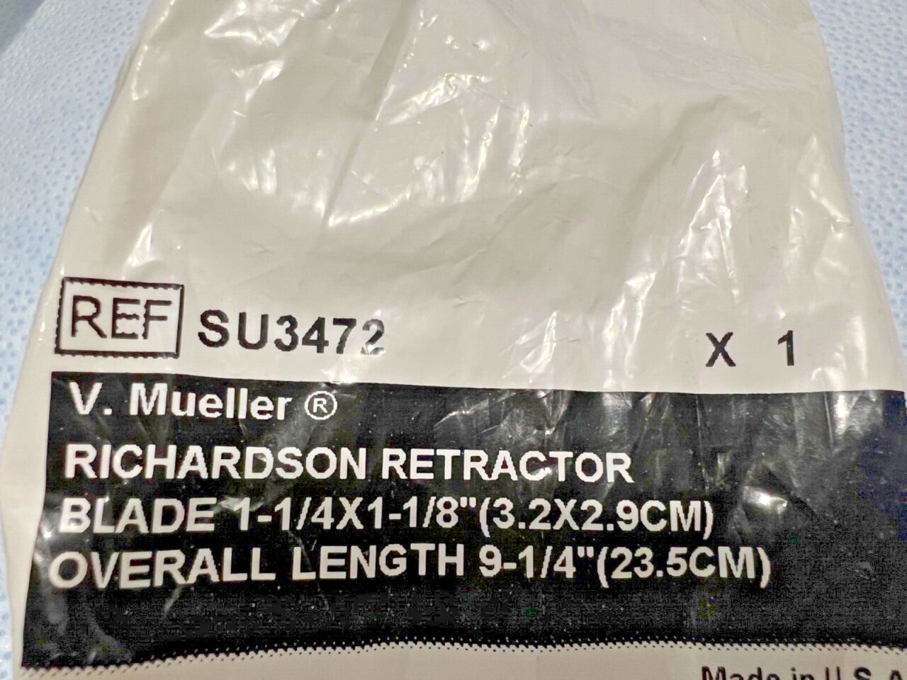 V. MUELLER SU3472 Richardson Retractor Blade 1-1/4" X 1-1/8" — photo 2