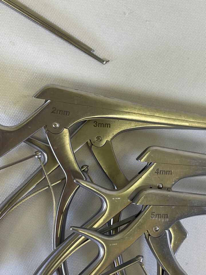 JARIT 1-5mm x 40deg Up x 7" Set of 5 Kerrison Rongeurs — photo 10
