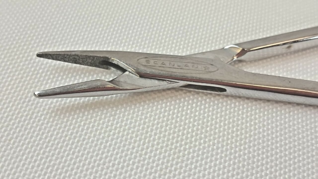 SCANLAN 6006-36 Micro Needle Holder Diamond Dust Jaws 8-3/4" — photo 3