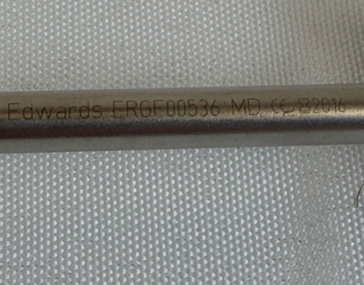 EDWARDS ERGF00536 MICS Double Action DeBakey Grasper 5mm x 36cm ThruPort — photo 5