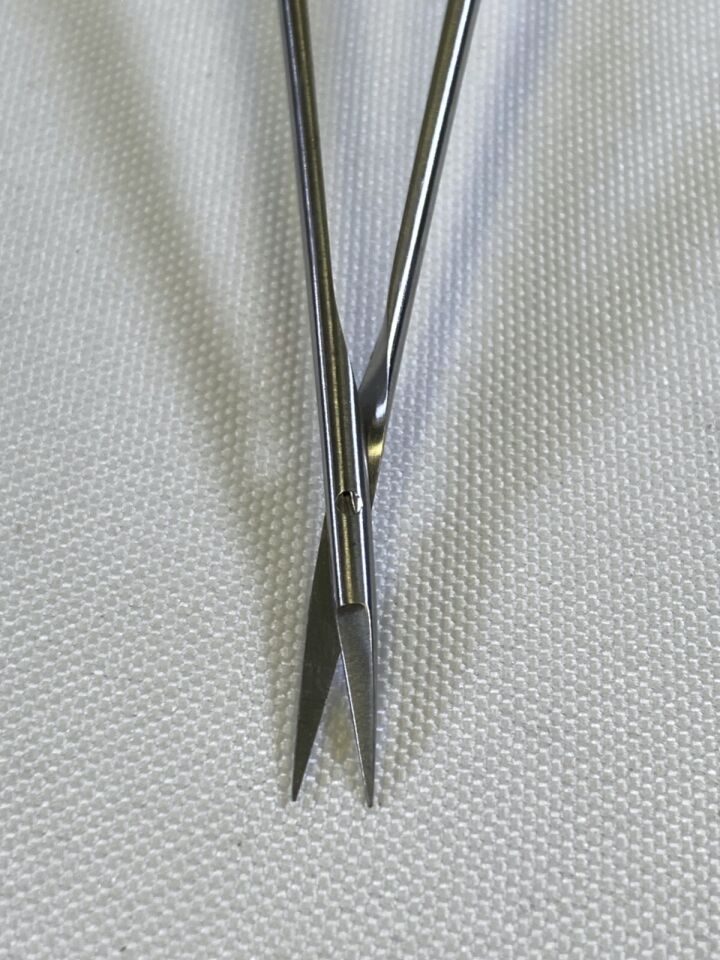 AESCULAP FD105R Micro Vessel Scissors Bayonet Straight Sharp Tips 7.5" — photo 5