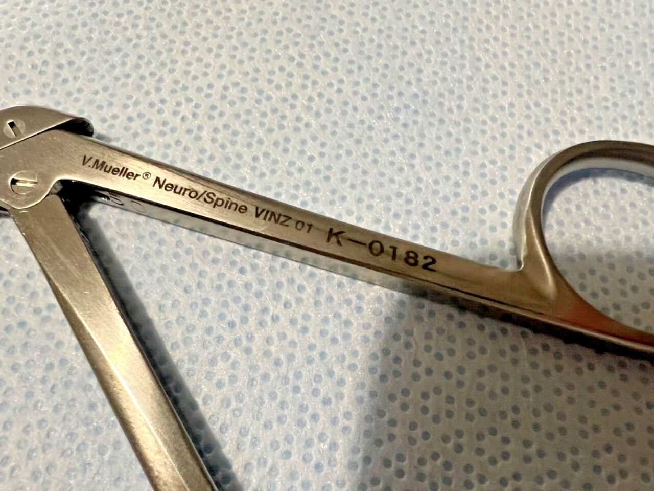 V. MUELLER K-0182 Love-Gruenwald 3mm X 10mm Rongeur Scoop Thru-Cut Jaws — photo 5