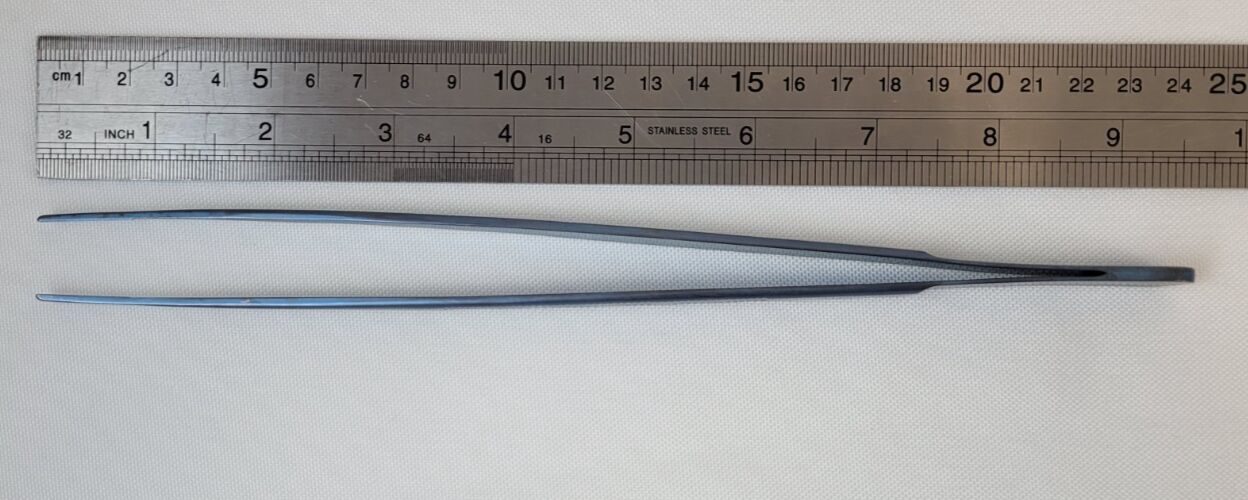V. MUELLER CH5887-T DeBakey-Diethrich Vascular Tissue Forceps, Serrated, 9.5" — photo 6