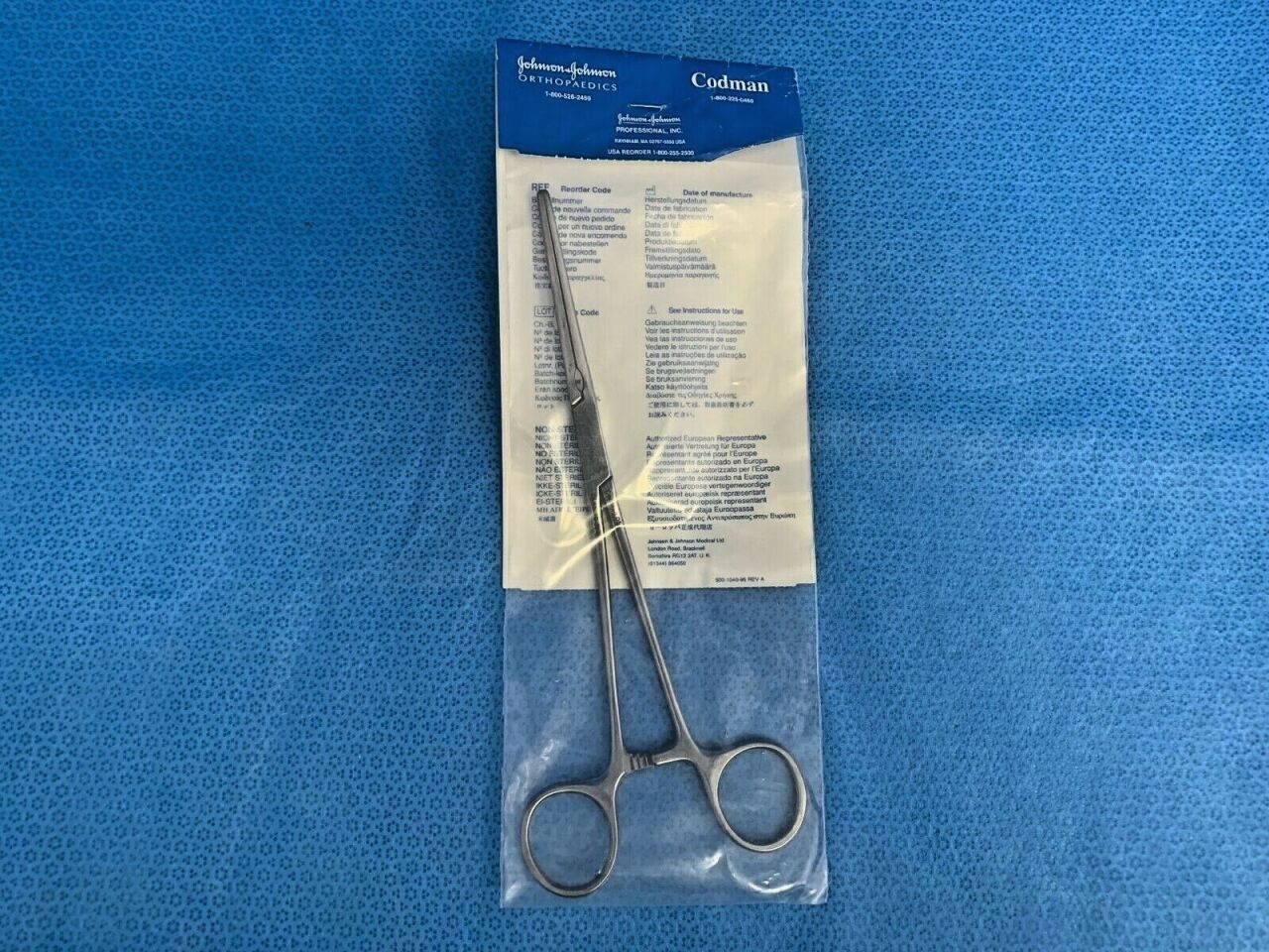 CODMAN 37-1151 DeBakey Coarctation/Peripheral Vascular Clamp 9" — photo 2