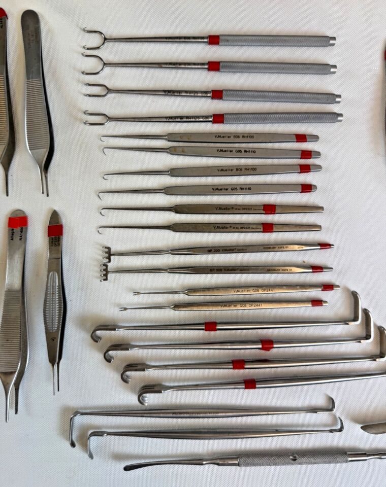 V. MUELLER Various 82 Piece V. Muell82 Piece ENT Instrument Tray w/ Genesis Sterilization — photo 4