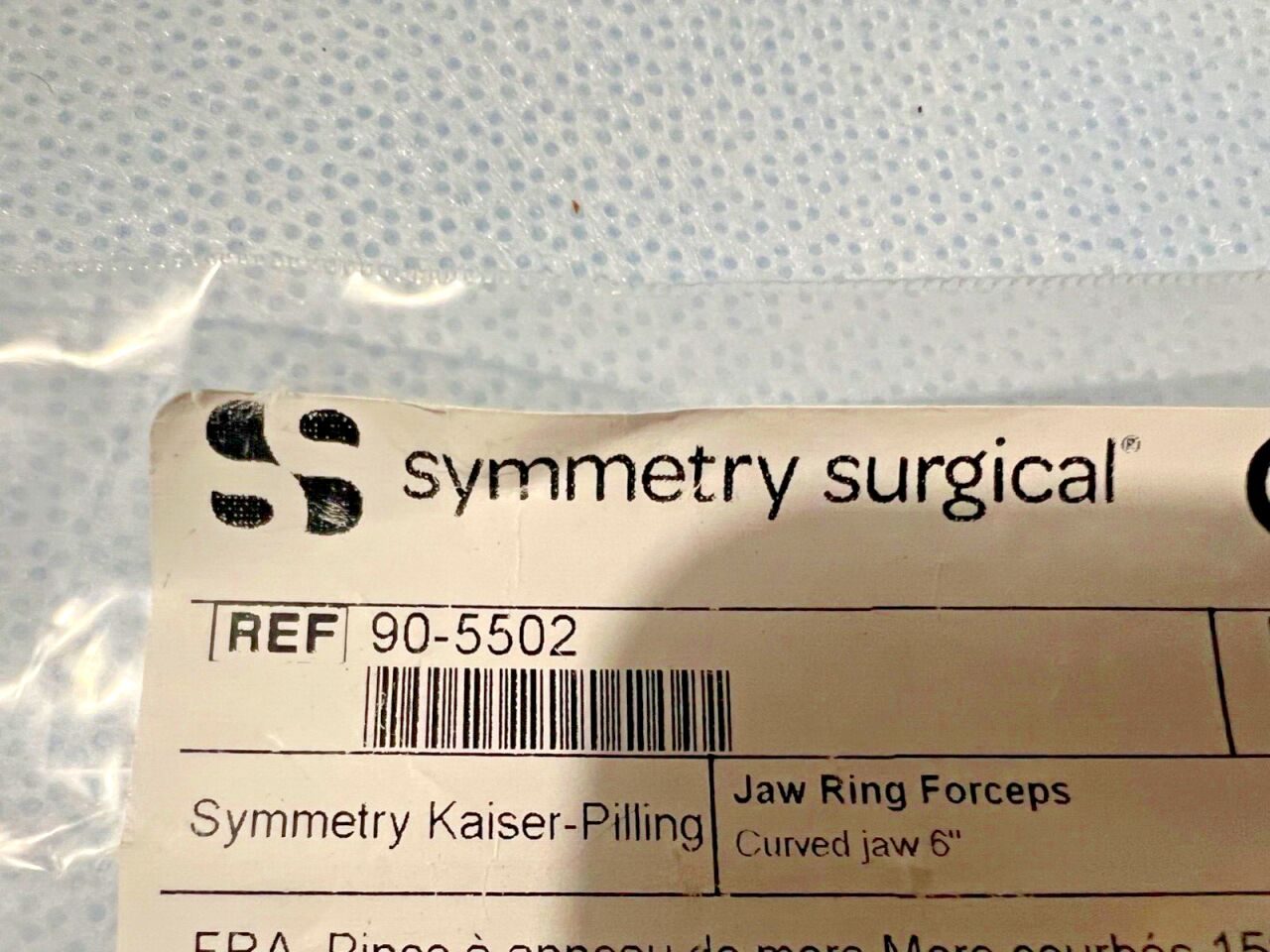 SYMMETRY SURGICAL 90-5502 Kaiser-Pilling Curved Jaw Ring Forceps 12" — photo 3