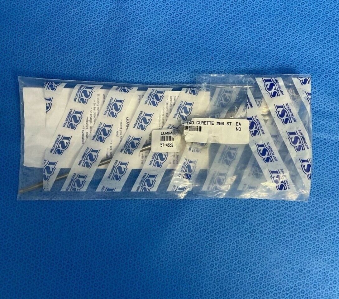 SSI ULTRA 57-4852 Lumber Intervertebral Curette Size 00 Straight 12" — photo 1