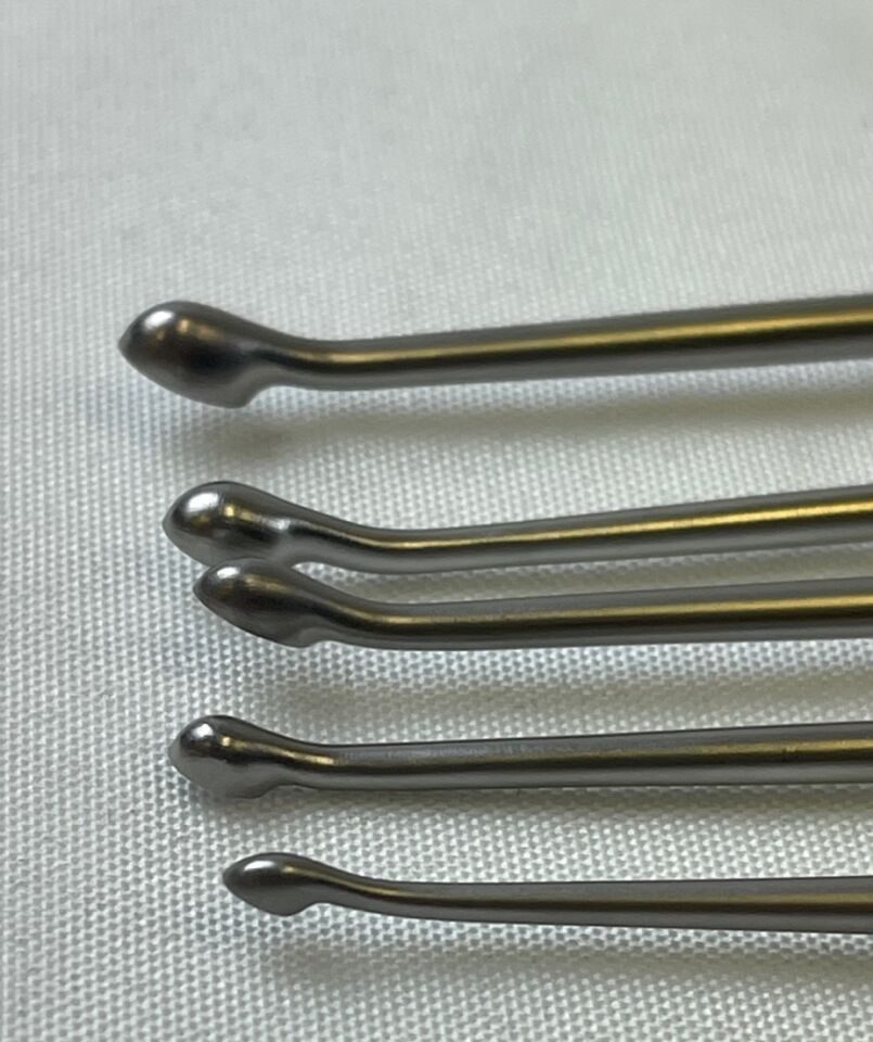SYMMETRY SURGICAL Bruns Hollow Handle Reverse Angle 9" 1-0000 Set of 5 Curettes — photo 7