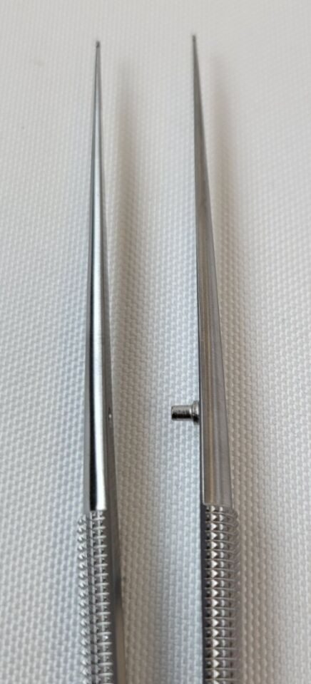 MILLENNIUM 7-44252 Dennis Ring Tip Forceps Straight 1mm Diamond-Dust Ring Tips — photo 8