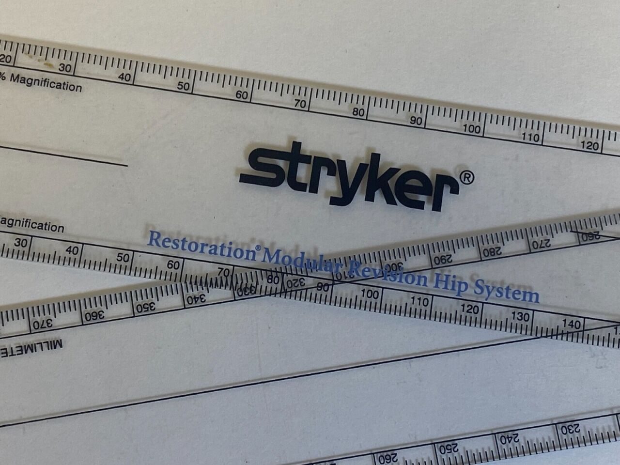 STRYKER A3016B Restoration Modular Revision Hip System Ruler — photo 2