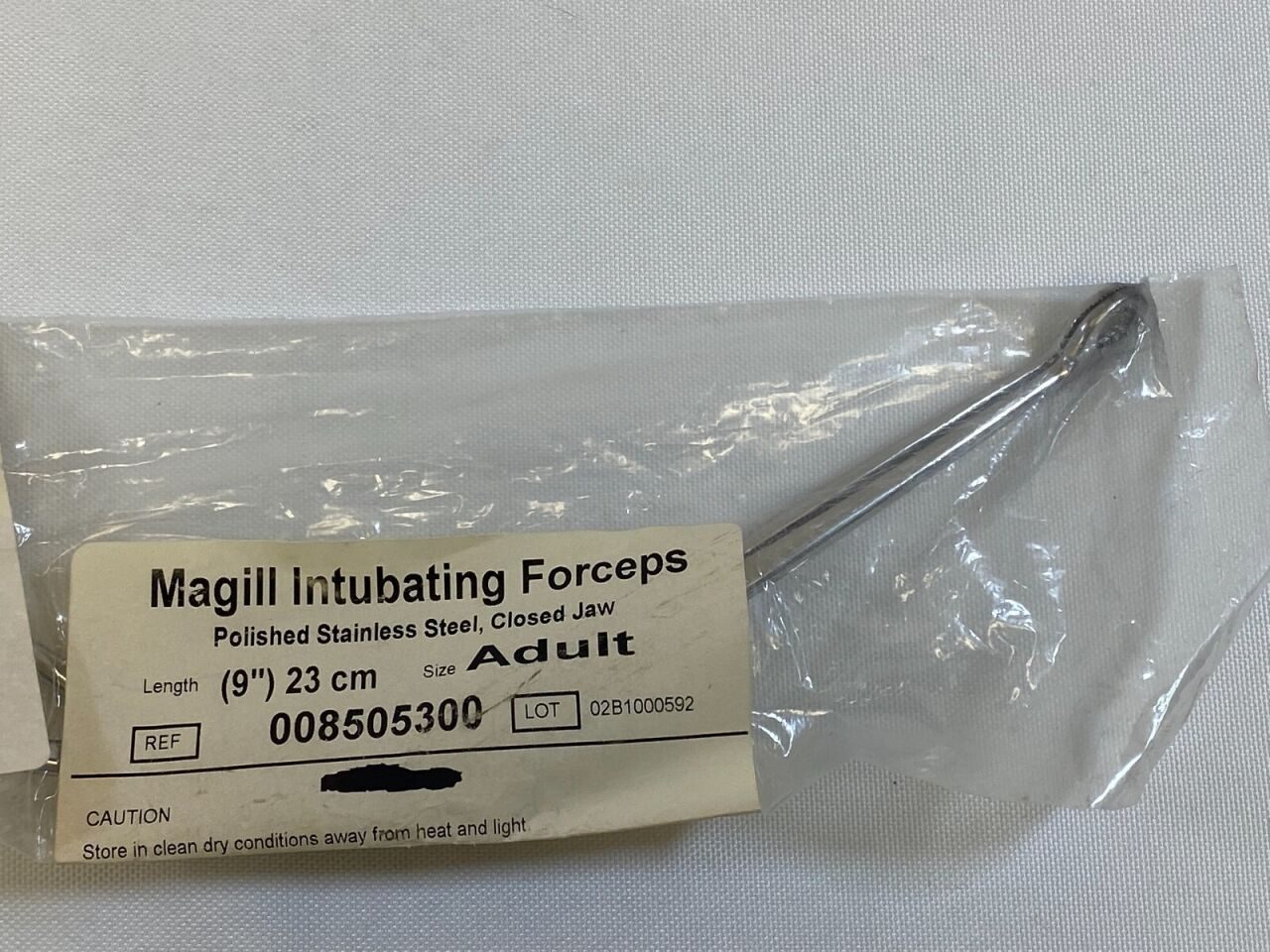 MAGIL 8505300 Intubation Forceps Closed Jaw 23cm — photo 2