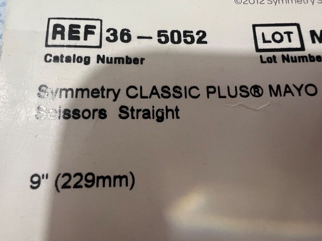 SYMMETRY SURGICAL 36-5052 Classic Plus Mayo Straight Scissors 9" Length — photo 3