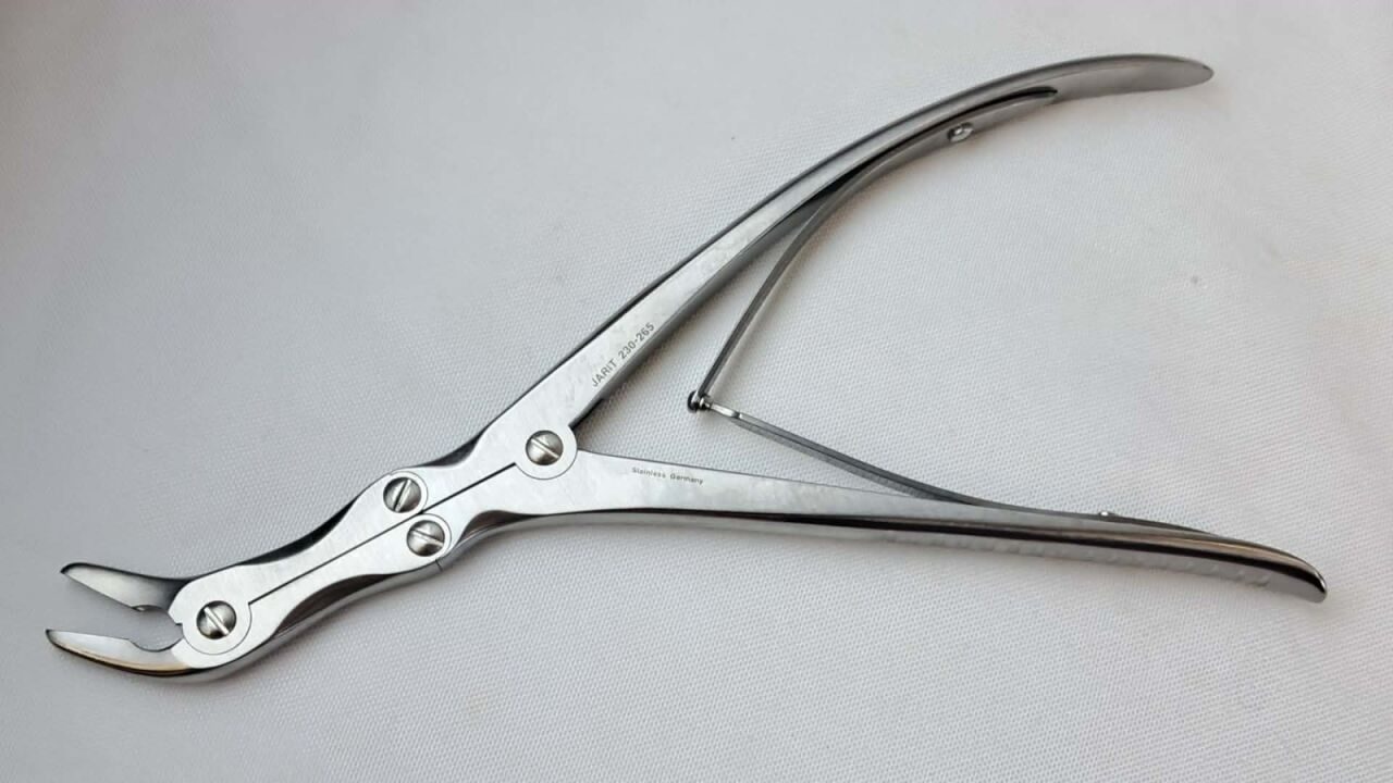 INTEGRA 230-265 Leksell Rongeur, 3mm Bite, Full Curve, 9 1/8"