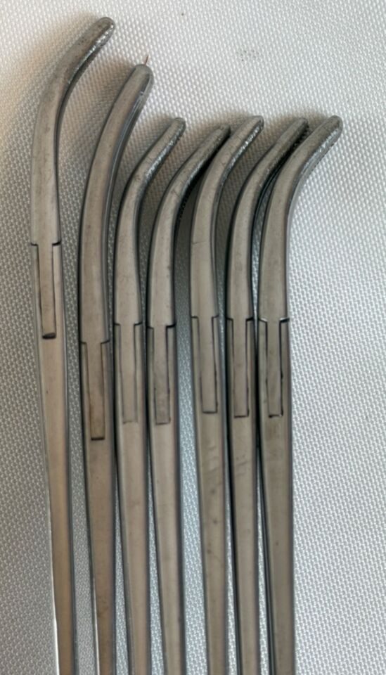 SKLAR 8" 9" ObGyn Set of 7 Heaney Hysterectomy Forceps Clamps — photo 9
