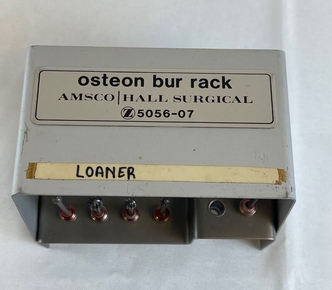 HALL ZIMMER 5056-07 & 5056-11 Osteon Burr Rack w/ High Speed Ototome — photo 7