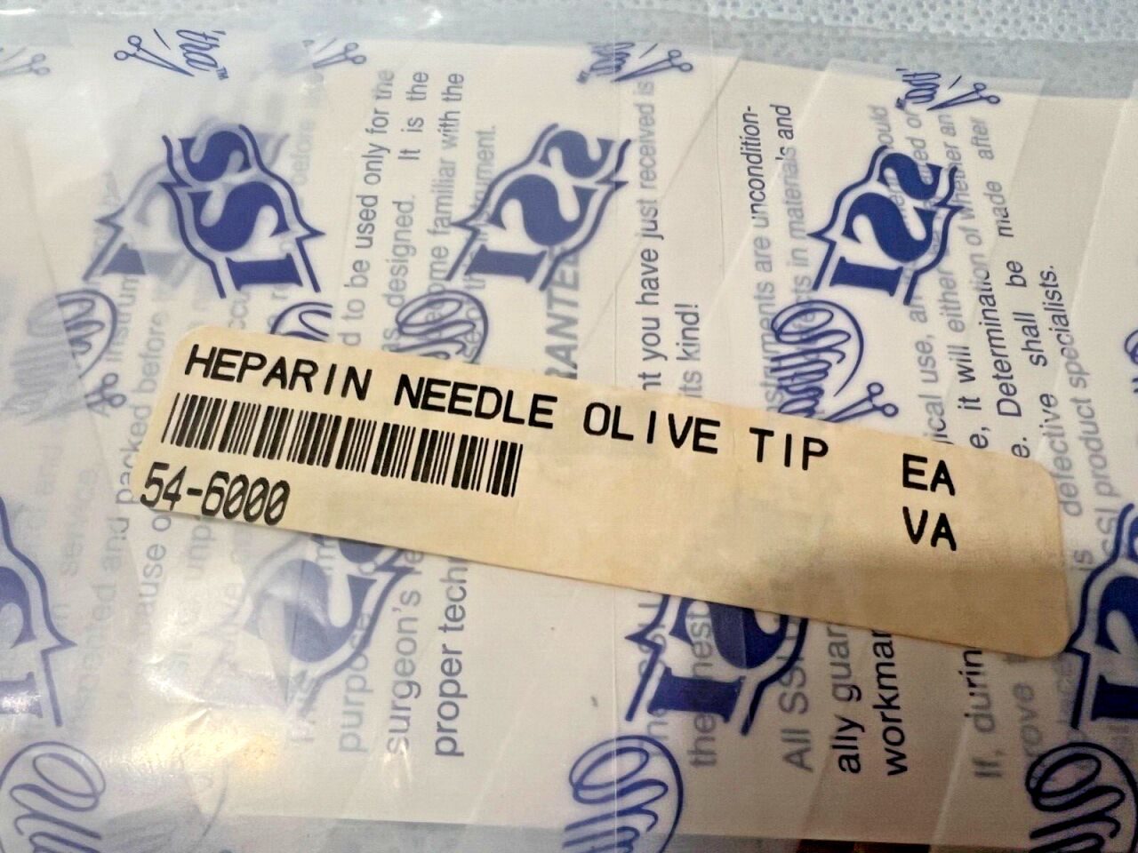 SSI ULTRA 54-6000 Heparin Needle 2.9mm Olive Tip 2" Length — photo 2
