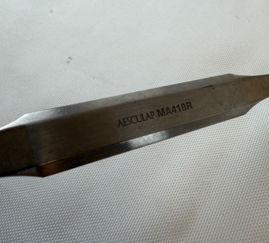 AESCULAP MA418R Fomon Bone Rasp 6.5mm Dual End Fine & Coarse 215mm Orthopedics — photo 2